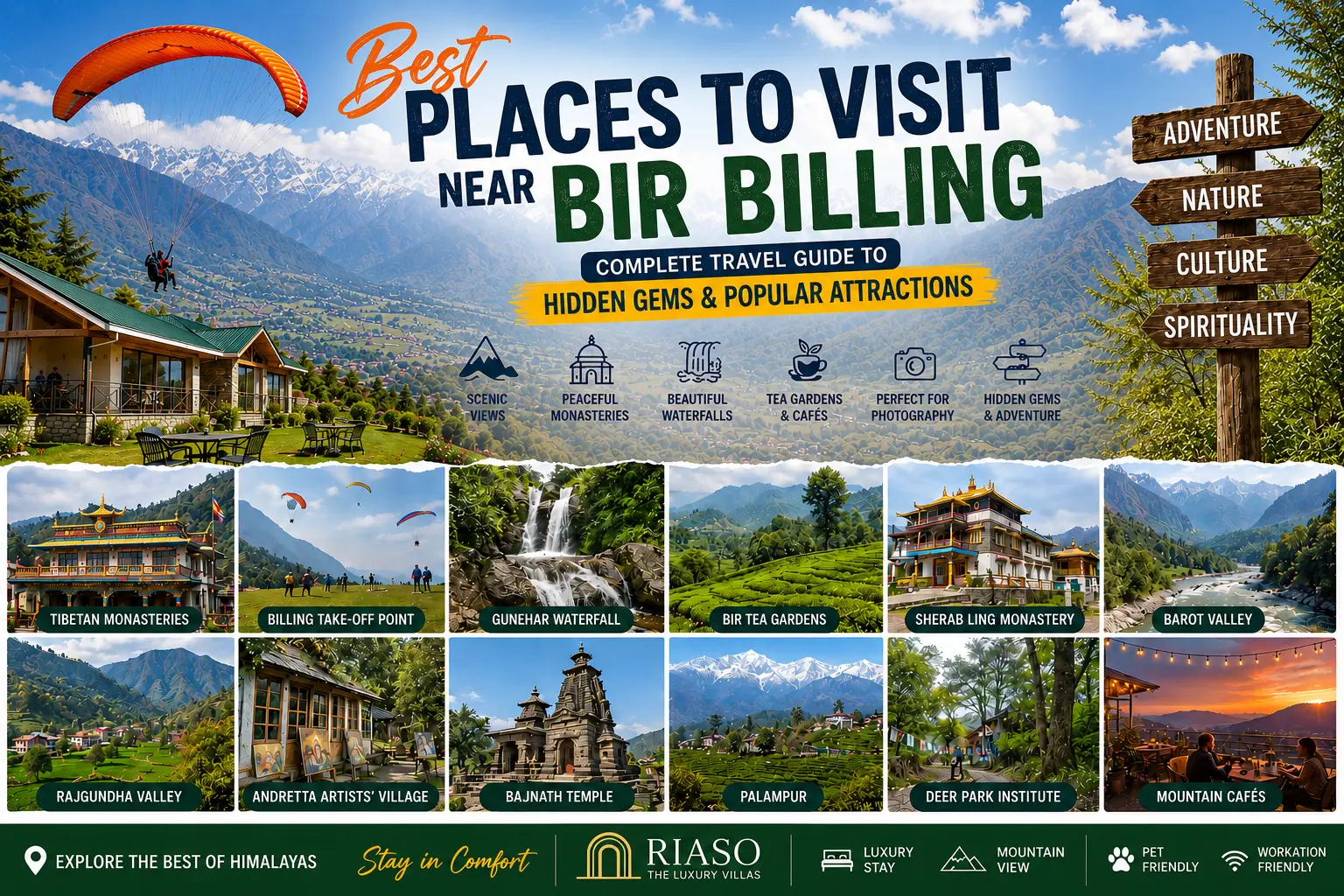 Places to Visit Near Bir Billing